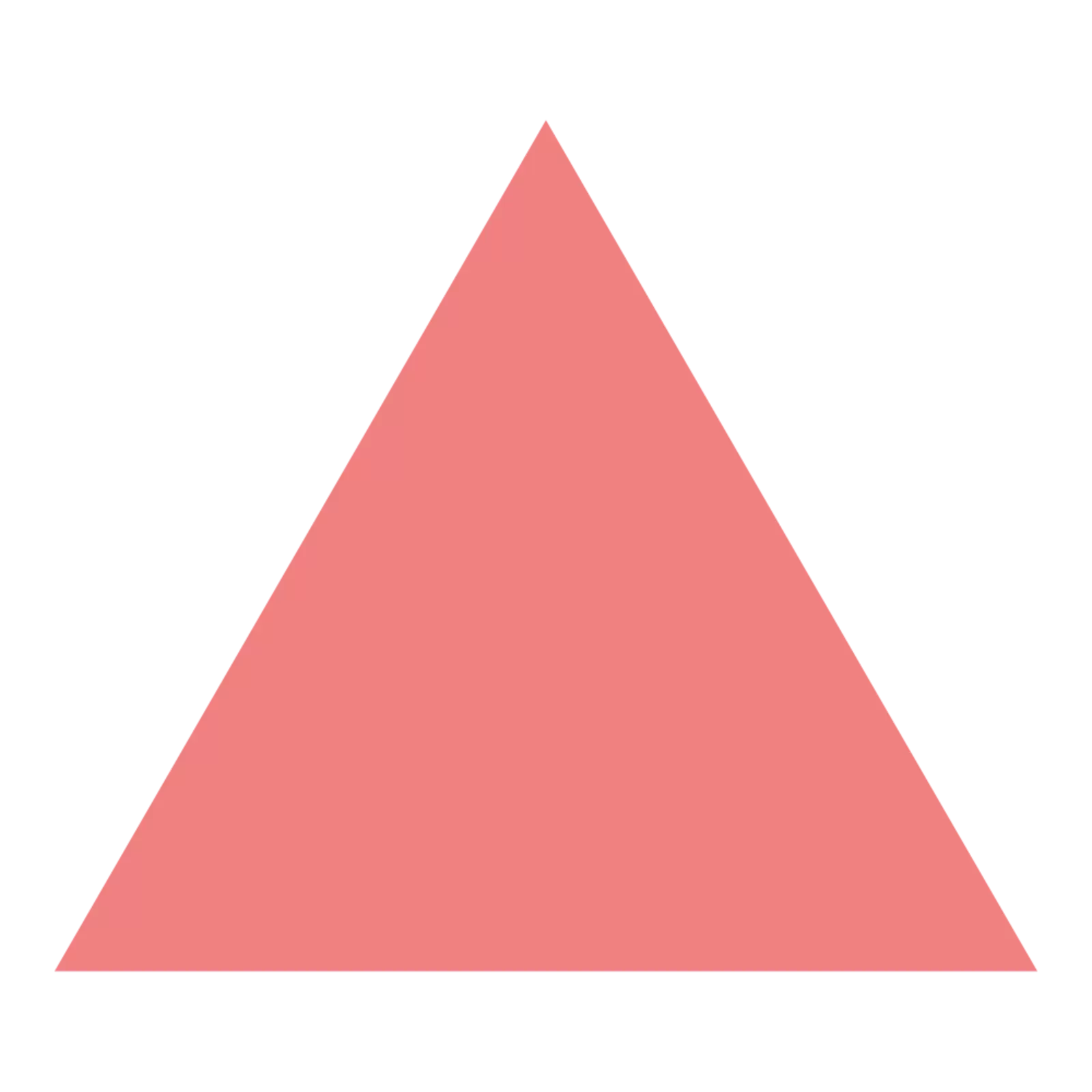 シンプルな正三角形 フリー素材 らくがき日和
