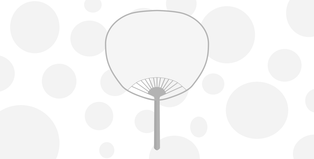 うちわのイラスト フリー素材 らくがき日和